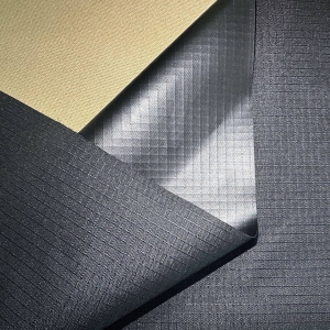 Black Membrane Anti-uv Laminated Waterproof Ripstop Oxford Protective Cover Fabric