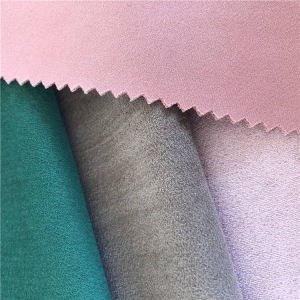 Suits Fabrics 75D for Clothing Solid Brushed Suede Air Layer Micro Suede Weft Polyester Spandex Stretch Scuba Knit 380gsm Plain