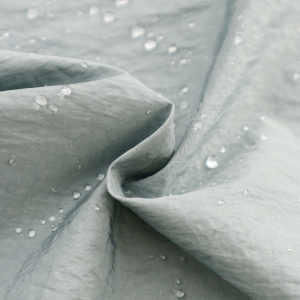 Shiny Water Repellent Nylon Crinkle Fabric for Down Jacket